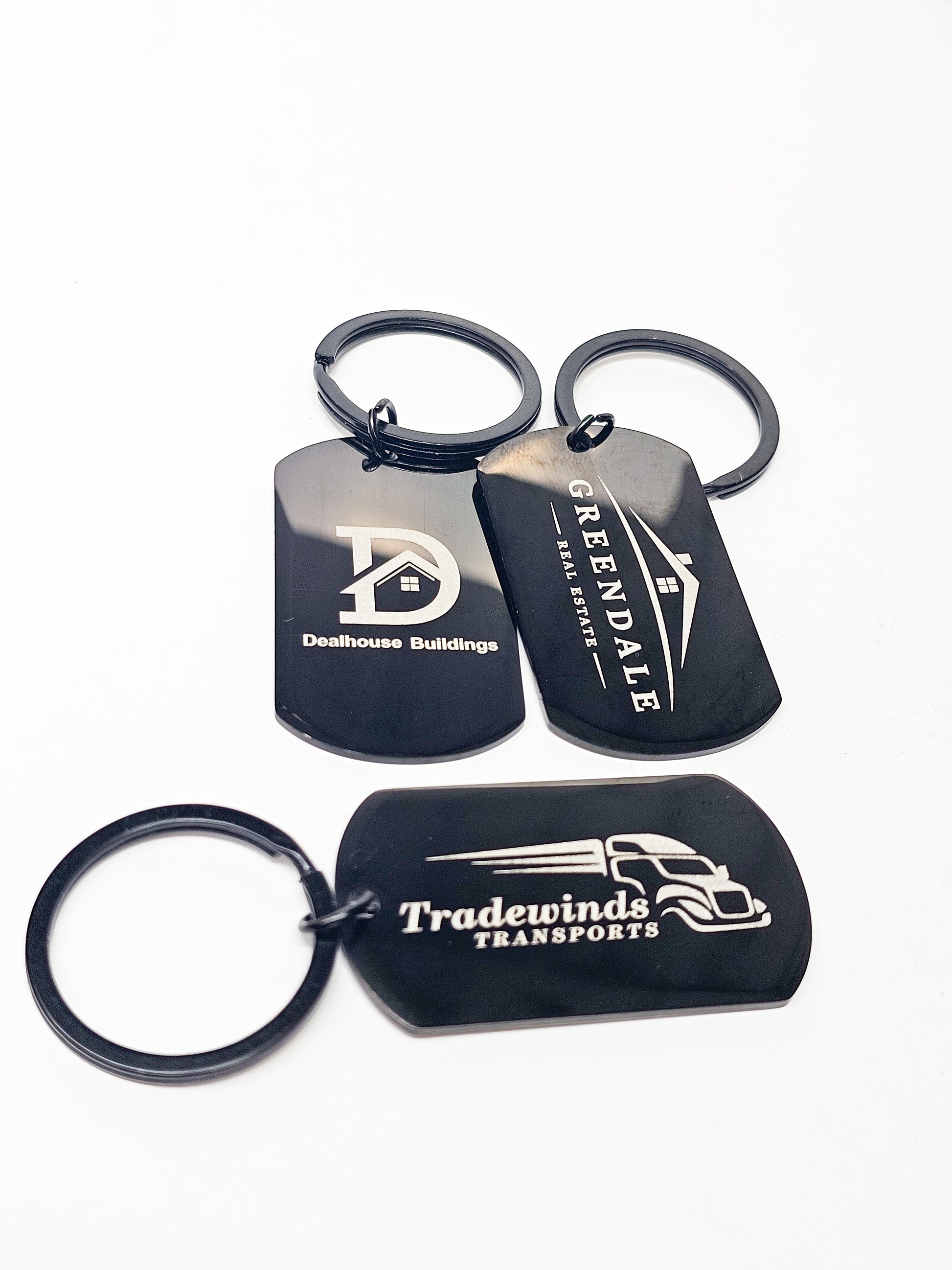 promotional item metal tag keychain
