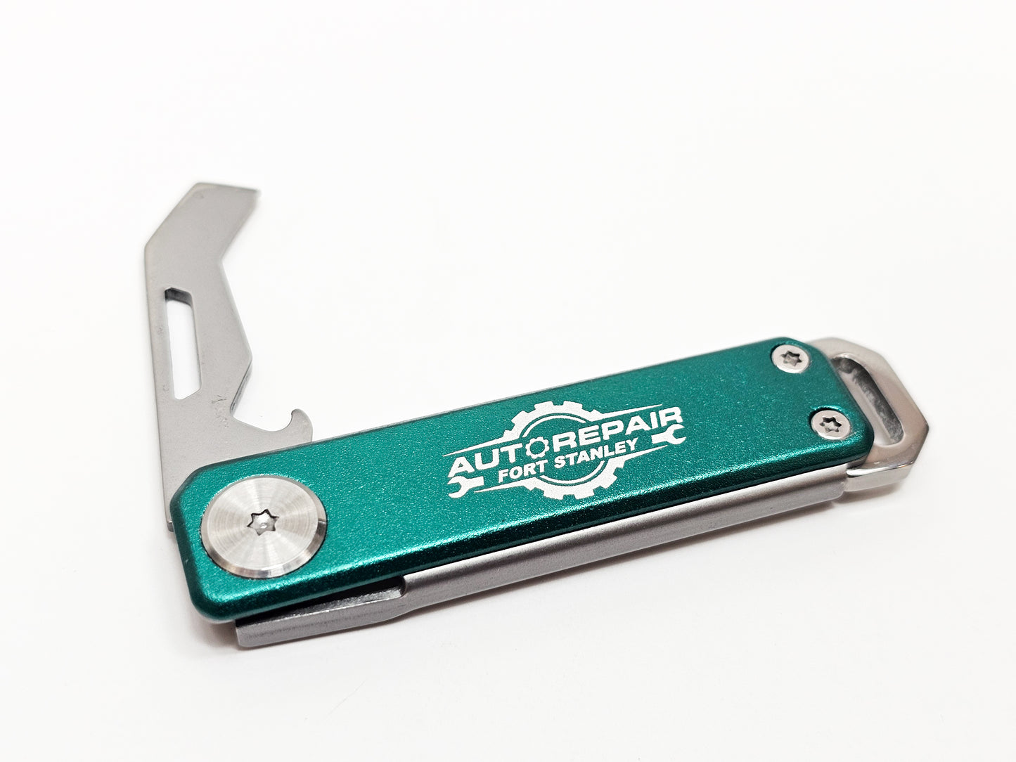 Stainless Steel Folding Box Cutter Bottle Opener Knife.