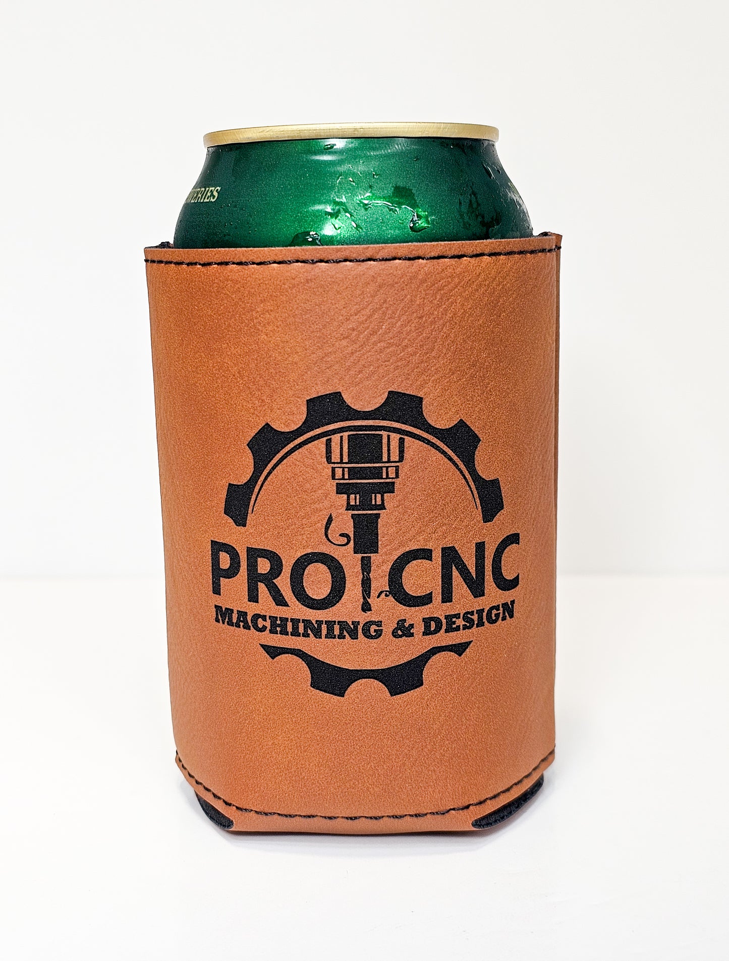 Leather Beverage Can Sleeve