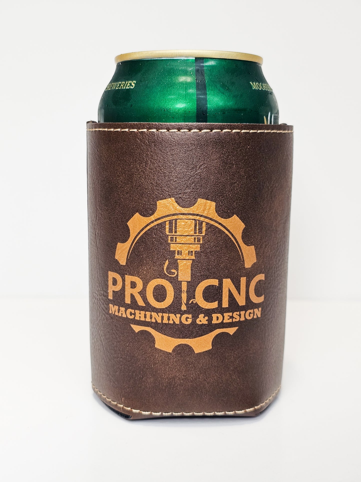 Leather Beverage Can Sleeve