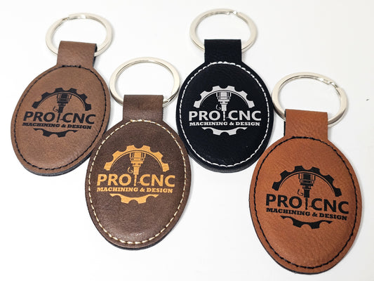 high-end laser logo leather keychain tag promotional product