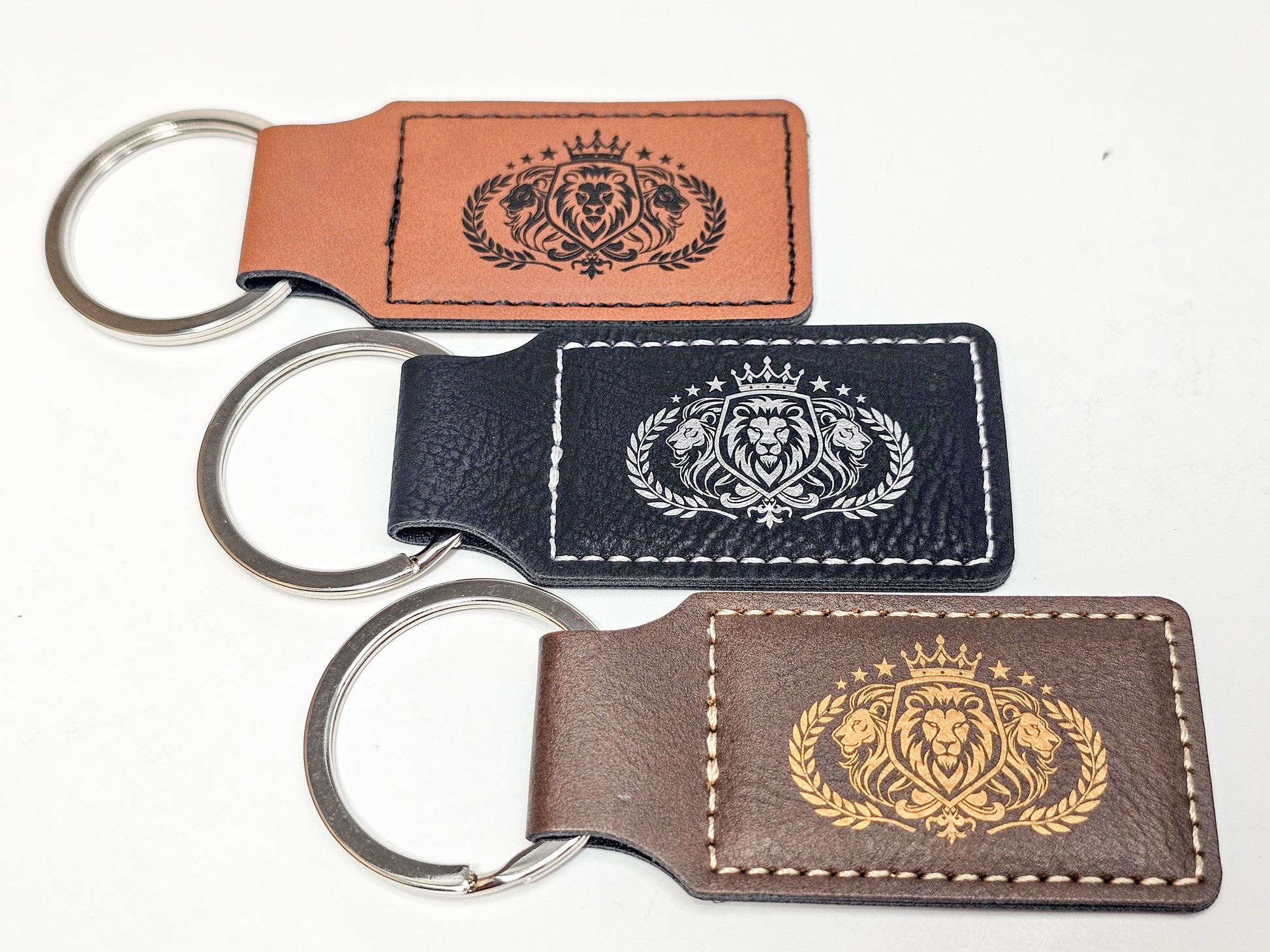 Luxury keychain tag with custom logo promotional item