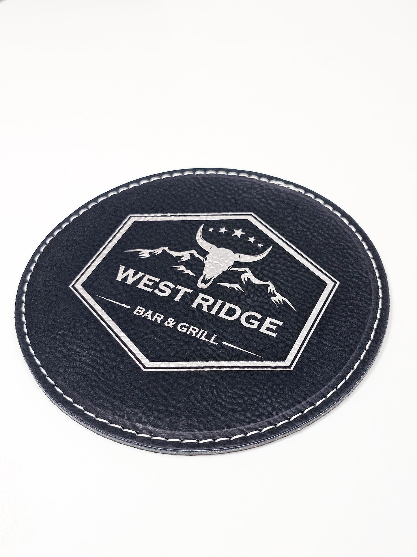 Round Leather Coaster