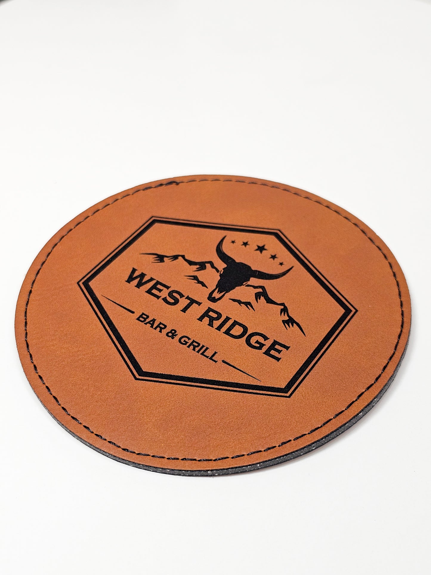 Round Leather Coaster