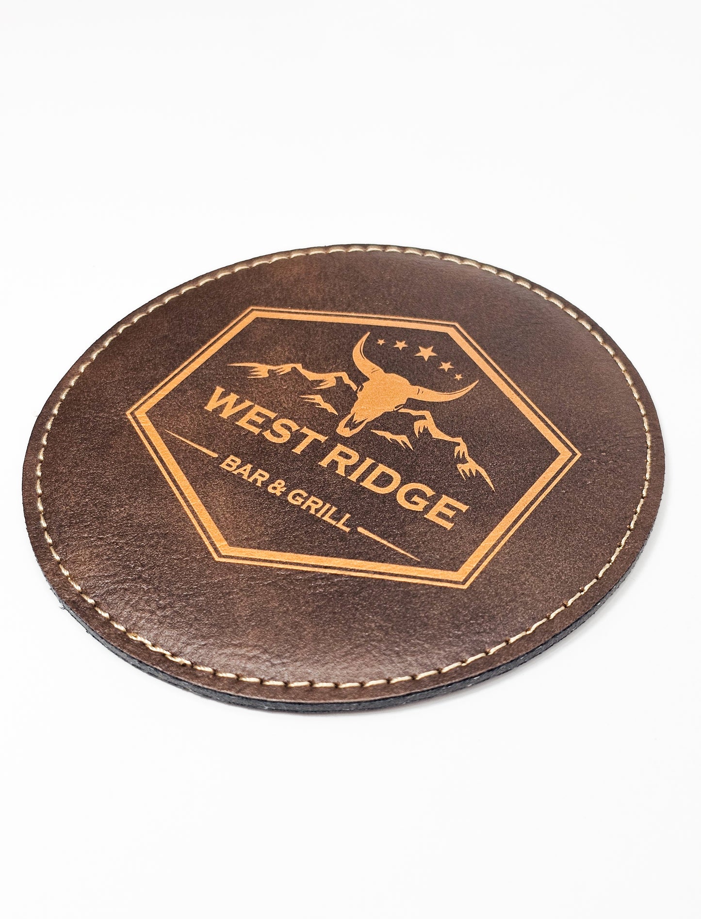 Round Leather Coaster