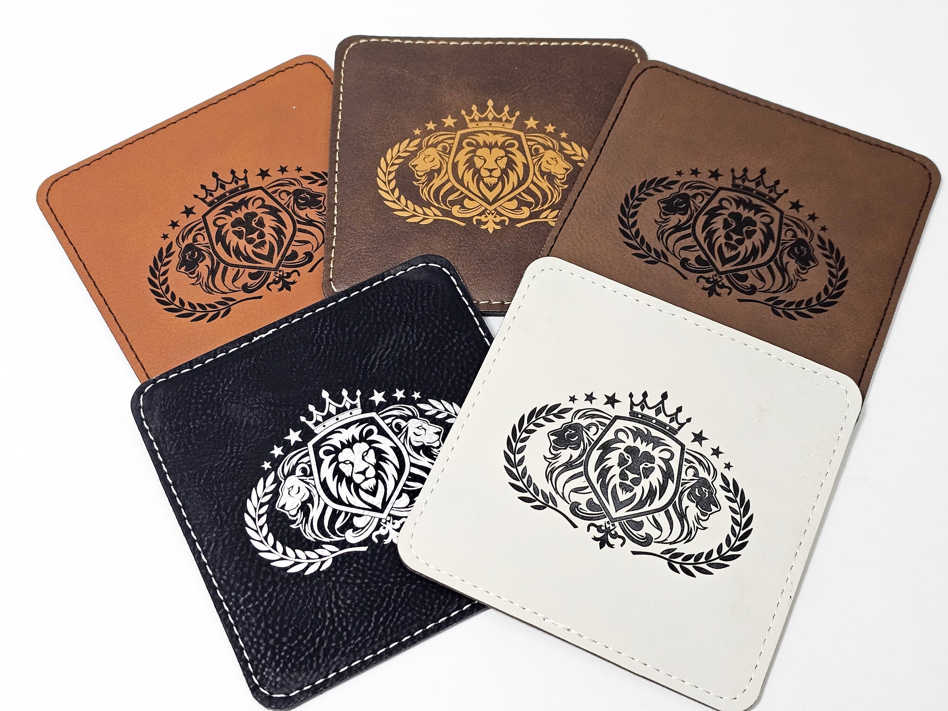 luxury square coaster for promotional product tradeshow giveaway item