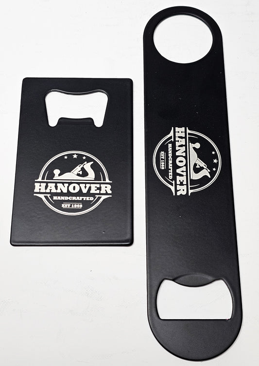 Stainless Steel Straight Black Bottle Opener