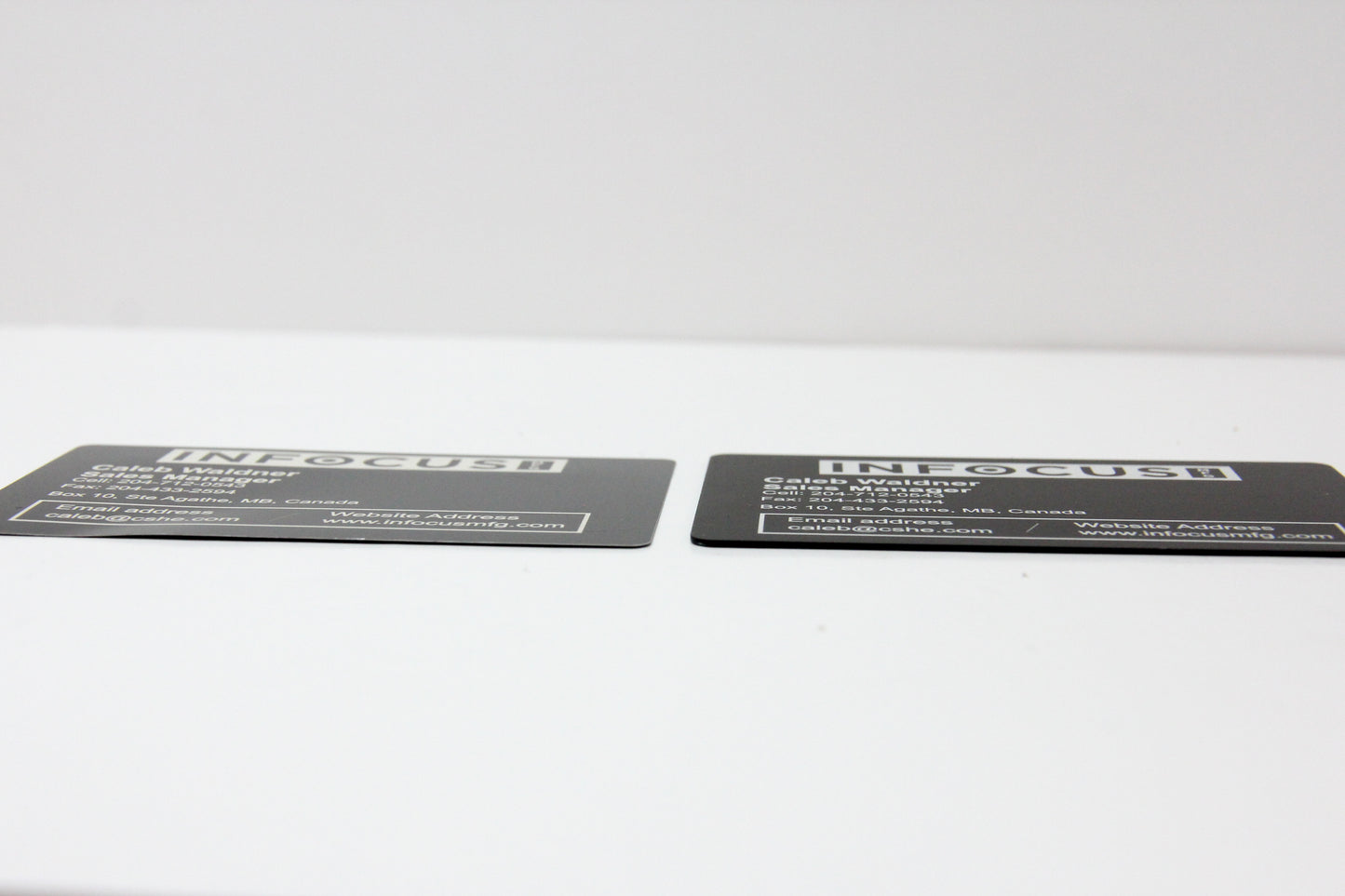 Premium Brushed Aluminum Business Card
