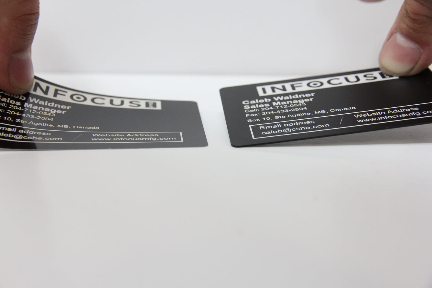 Premium Brushed Aluminum Business Card