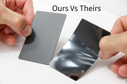 High end laser logo promotional business card