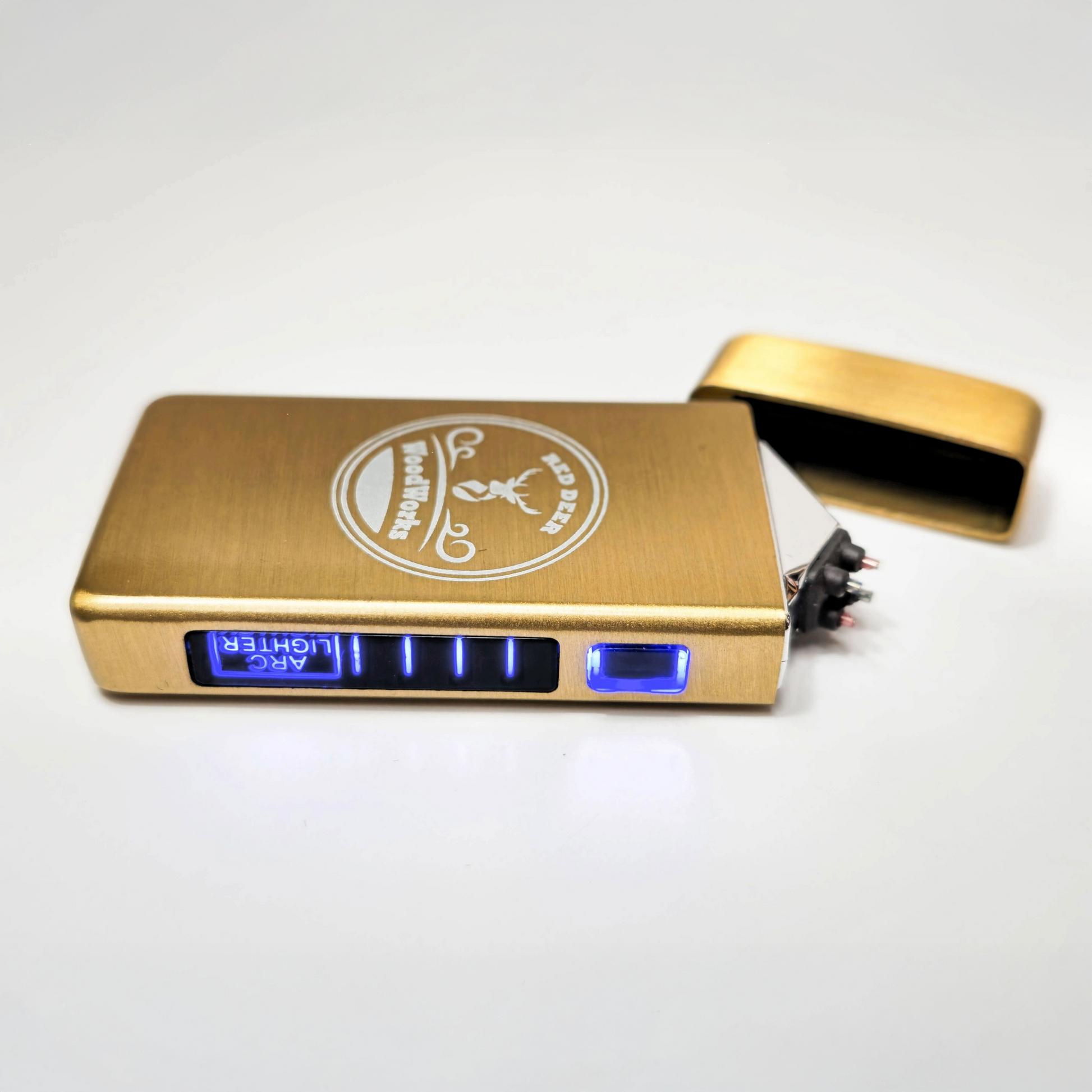 Deluxe Arc lighter for promotional giveaway with custom laser logo