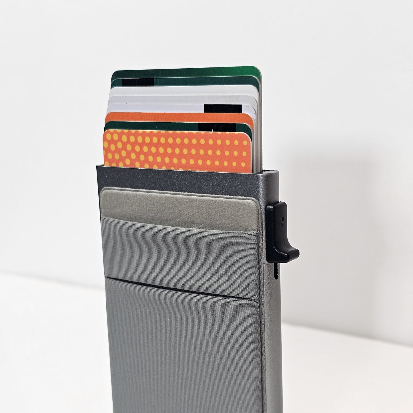 Pop-Up Cardholder Wallet with Side Pockets