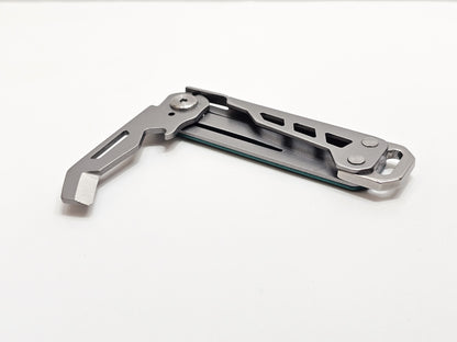 Stainless Steel Folding Box Cutter Bottle Opener Knife.