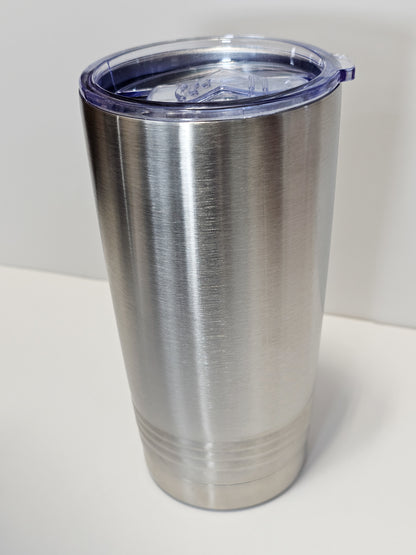 20 oz Tumbler With Leather Sleeve