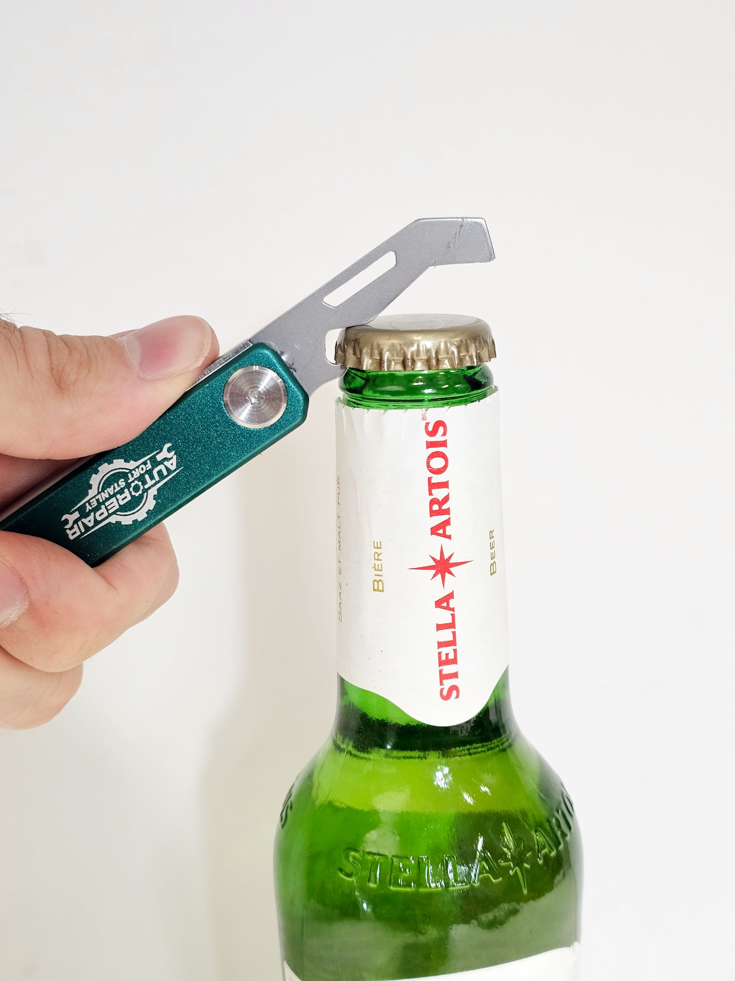 Stainless Steel Folding Box Cutter Bottle Opener Knife.