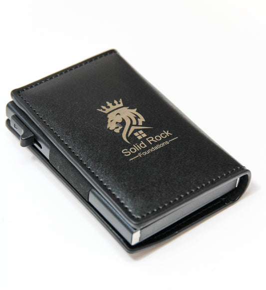 Premium Leather Pop-Up Cardholder Wallet