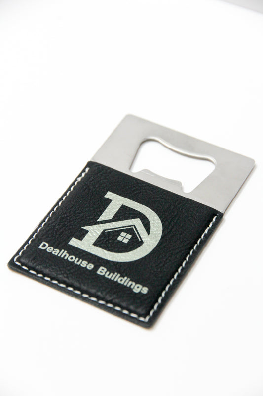 Leatherette Classy Square Bottle Opener