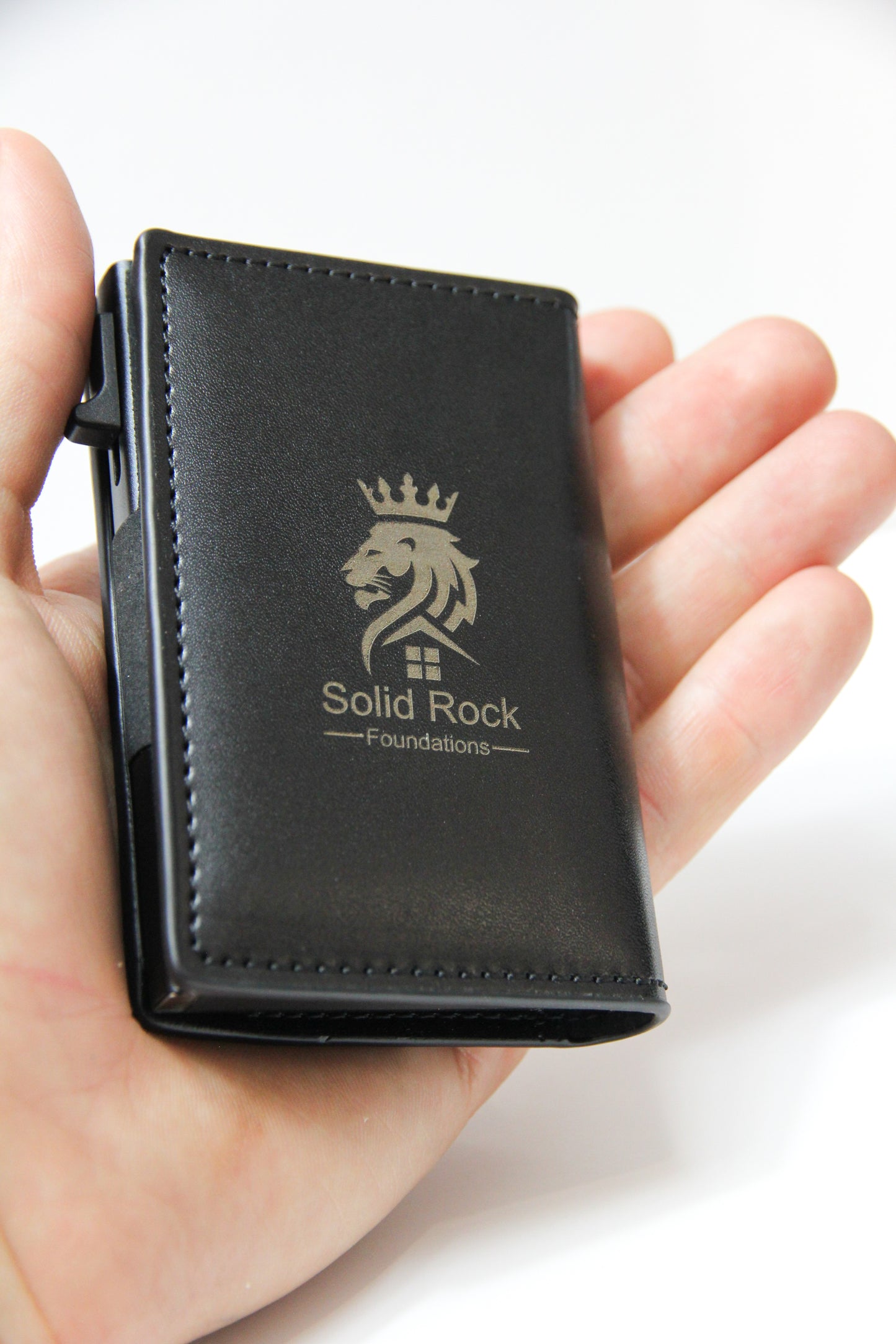 Premium Leather Pop-Up Cardholder Wallet