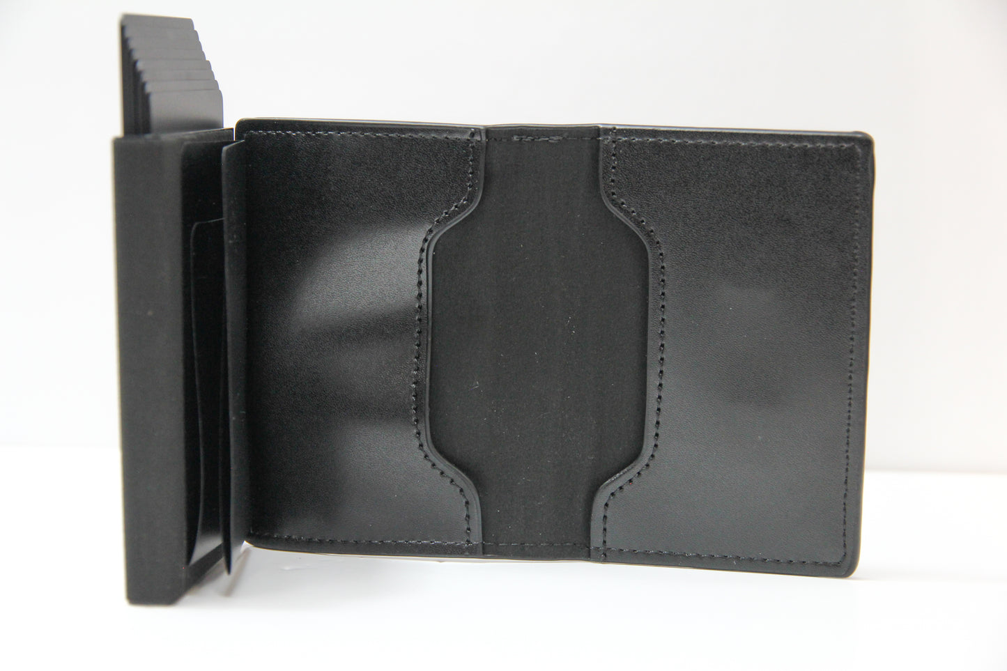 Premium Leather Pop-Up Cardholder Wallet