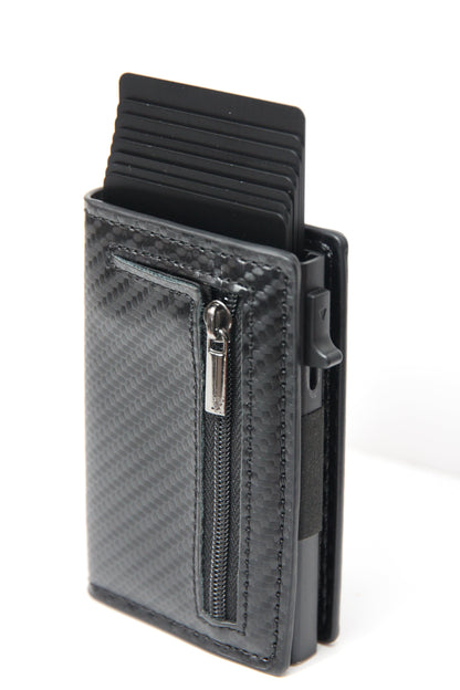 Premium Leather Pop-Up Cardholder Wallet