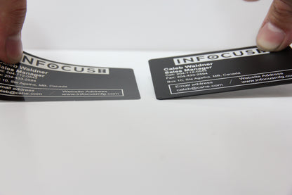 Premium Brushed Aluminum Business Card