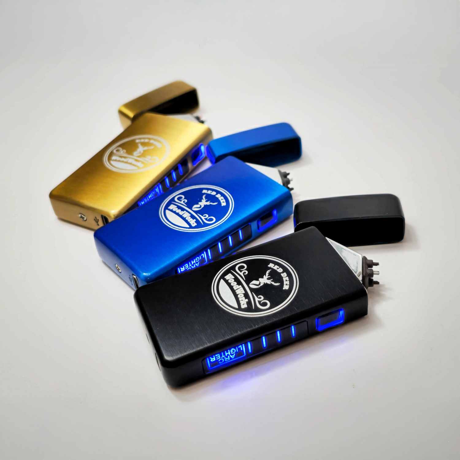 USB rechargeable Lighter promotional product with custom laser logo